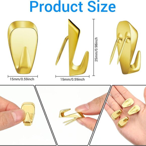 Cubicle Hooks Fabric Panel Wall Hooks Cubicle Clips Picture Hangers for 40 Lbs O - Picture 2 of 8